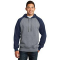 Sport-Tek  Raglan Colorblock Pullover Hooded Sweatshirt